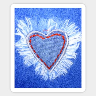 Fuzzy Heart Sticker